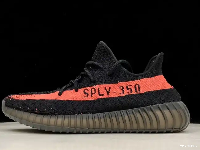 hype BY9612 Boost Yeezy 350 Adidas V2 Black Core Red 0325